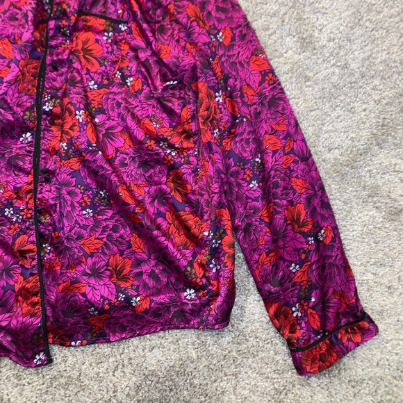 Gilligan & O’Malley Purple & Red Button Down top - Picture 8 of 13